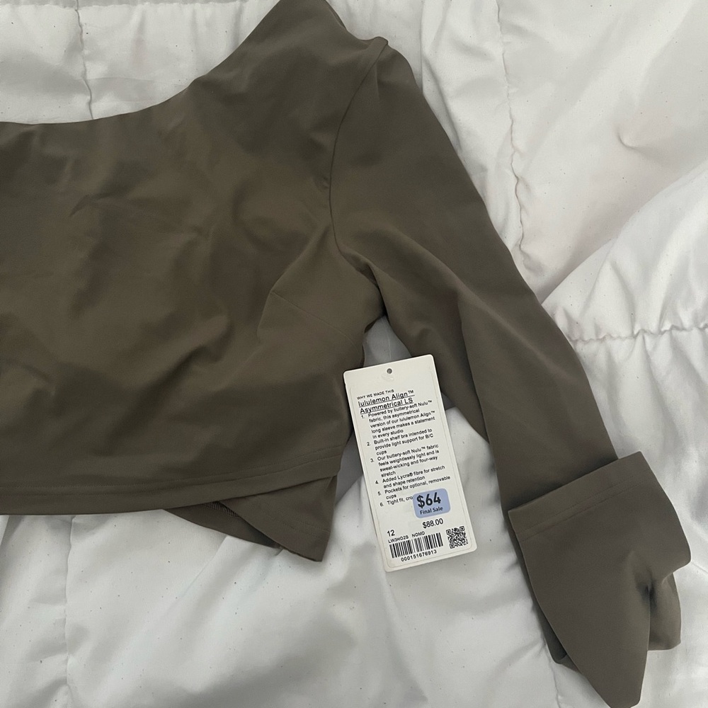 Align Asymmetrical Long Sleeve - taupe